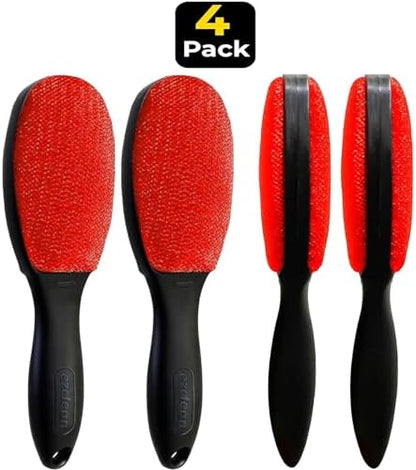 EZCLEAN 4-Pack Red Color Velvet Lint Brush - Image 5