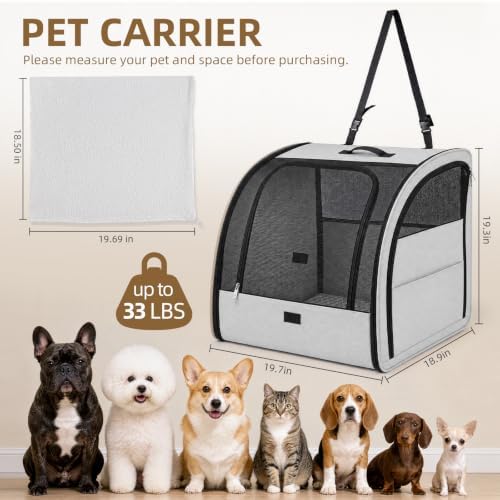 Dog Car Seat for Small Medium Dogs & Cats, Soft-Sided - Image 2
