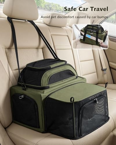 Pecute Top Expandable Airline Approved Pet Carrier - Image 7