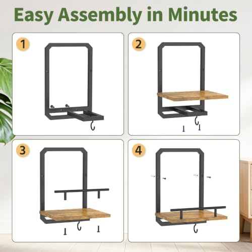 LASZOLA Plant Picture Frame Holder Shelf Wall Window Indoor - Image 5
