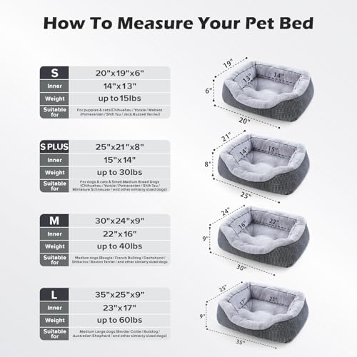 INVENHO Dog Bed Medium Size, Orthopedic Warming Soft Calming Sleeping Durable - Image 5