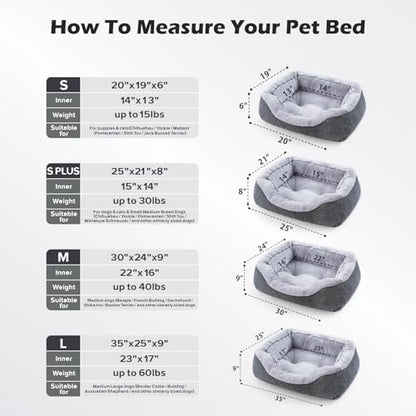 INVENHO Small Dog Bed Orthopedic Warming Soft Calming Sleeping Durable - Image 5