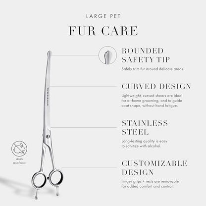 Tweezerman 9" Pet Grooming Shears-Safety Round Tips - Image 6