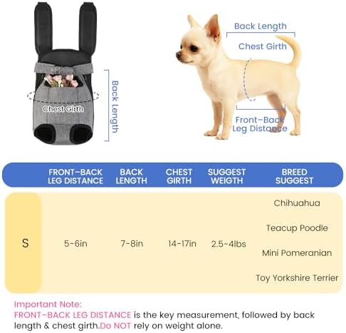 Mosago Dog Backpack Carrier, Front Chest Carrier - Image 2