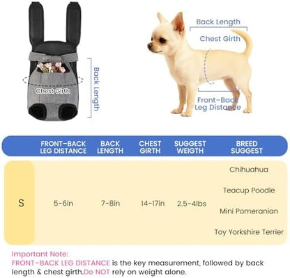 Mosago Dog Backpack Carrier, Front Chest Carrier - Image 2
