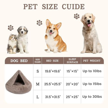 NOYAL Calming Donut Dog Bed, Hooded Cave - Image 5