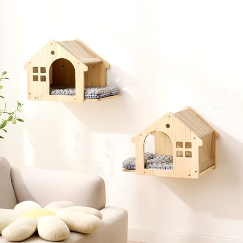 SHENGOCASE 2-Pack Cat Wall House - Image 2