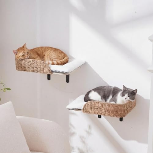 SHENGOCASE 2-Pack Wooden Cat Wall Bed - Image 2