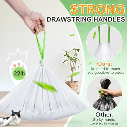 80 Count 18" x 12.6" Cat Litter Box Liners, Compatible - Image 4