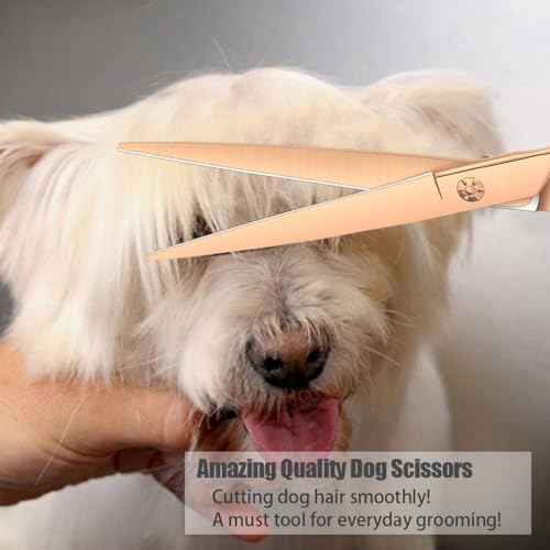 Dragon Creek Dog Grooming Scissors -7.5" Bronze - Image 2