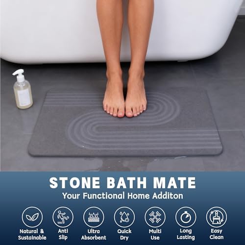 Stone Bath Mat Diatomaceous Earth Shower Mat - Image 4