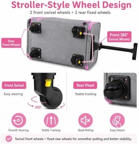 Airline Pet Carrier with Wheels - Image 4