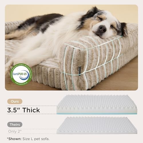 Bedsure ComfyFleece® Memory Foam Orthopedic Dog Beds Medium Size Dog 30" - Image 4
