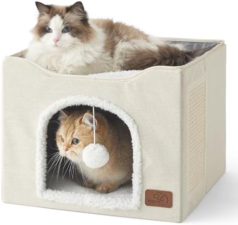 Bedsure Cat House Bed for Indoor Cats by BEDSURE