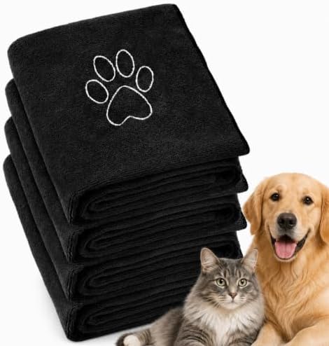Chumia 4 Pcs Dog Towels for Drying, 30 x 50 Inch by Chumia