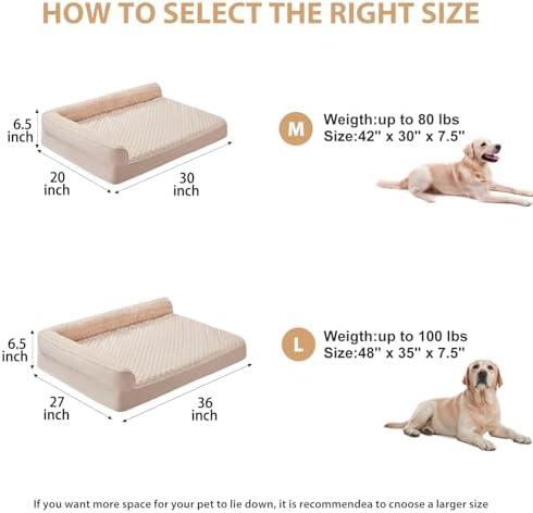BFPETHOME Orthopedic Washable Dog Bed, Sleeping Couch - Image 5