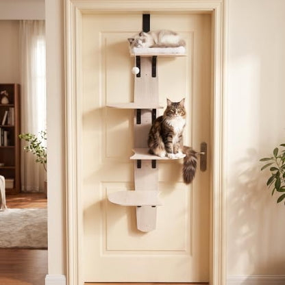 Door Hanging Cat Tree Climber 4-Level Door Mounted Tower - Image 3
