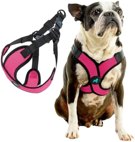 Gooby Comfort X Step-in Lite Harness, Choke-Free, Flamingo Pink - Image 3