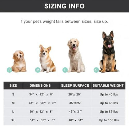 Cooling Elevated Dog Bed with Non-Slip Floor Protectors & Breathable Mesh - Image 5