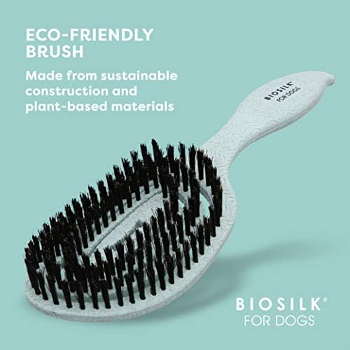 BioSilk for Dogs Eco-Friendly Boar Hair Bristle Brush - Image 2
