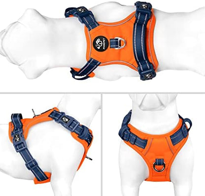 PHOEPET No Pull Dog Harness, Unique Colors Reflective Adjustable Dog Vest - Image 2