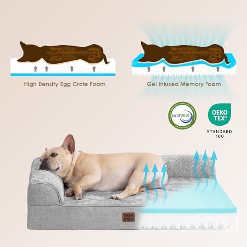 EHEYCIGA Orthopedic Dog Bed Medium Size, Memory Foam Dog Bed - Image 4