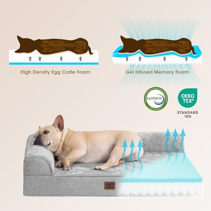 EHEYCIGA Orthopedic Dog Bed Medium Size, Memory Foam Dog Bed - Image 4