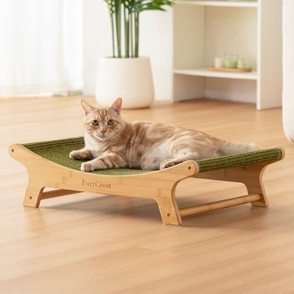 XL Sisal Cat Scratcher Bed by MeetFurrCrest%E2%80%94ComfortforModernCats