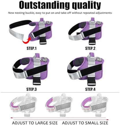 Bolux Dog Harness, No-Pull Reflective Dog Vest, Breathable Adjustable Pet - Image 3