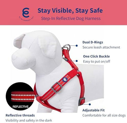 Blueberry Pet Essentials Step-in Reflective Back to Basics Dog Harness - Image 2
