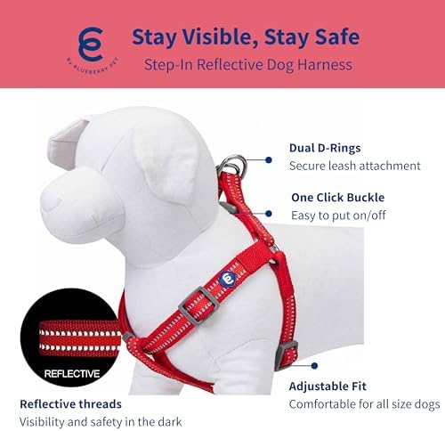Blueberry Pet Essentials Step-in Reflective Back to Basics Dog Harness - Image 2