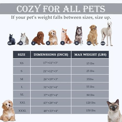 Washable Calming Dog & Cat Bed for Ultra Large Small Medium Size Pet - Image 4