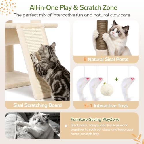 Globlazer 73in Corner Stable Cat Tree - Image 6