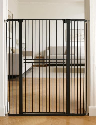 No Pawblems 55" Extra Tall Pet Gate, 31.5"-48" Wide Tall Dog Gate by NoPawblems