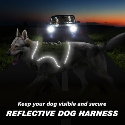 WINGOIN Green Tactical Dog Harness - Image 4