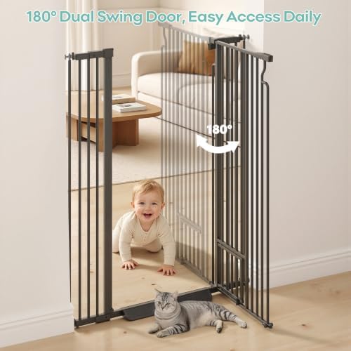 Ostutry 53in Extra Tall Cat Gate - Image 3