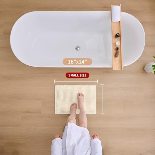 ILANGO Upgraded Waffle Bath Rug 16x24, Super Absorbent Non Slip Bath Mat - Image 2