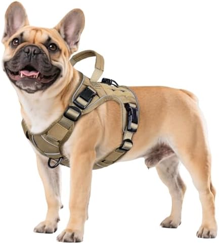 WINGOIN Tactical Dog Harness for Small Dogs, Heavy Duty No Pull Dog Harness by WINGOIN
