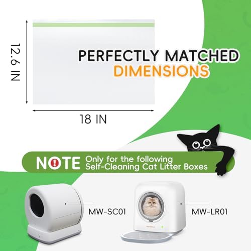 120 Pack Cat Litter Box Liners for Meo Want SC01, MWSC02 SC09, 1.5 Mil Thick - Image 4