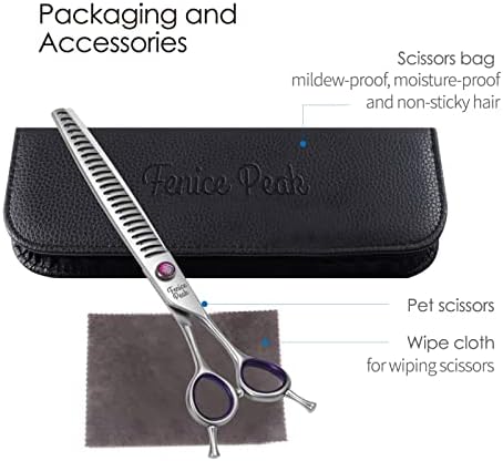 8'' Chunker Dog Grooming Scissors - Image 7