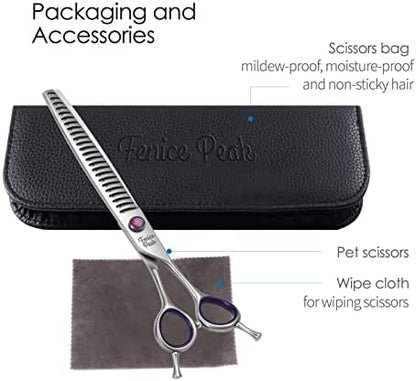 8'' Chunker Dog Grooming Scissors - Image 7