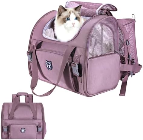 Lollimeow Expandable Large Cat Carrier Backpack, Supports up to 14 lbs by Lollimeow