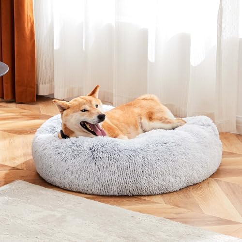 NEWBULIG 37.4x37.4 Inch Dog Couch Bed, Round Shape Large Sized Donut Beds by NEWBULIG