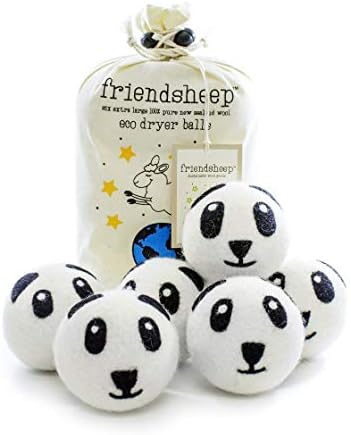 Friendsheep Wool Dryer Balls, Organic Reusable Fabric Softener Alternative by Friendsheep