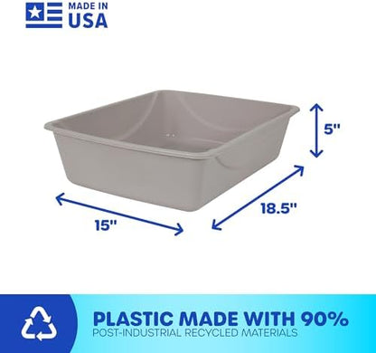 Petmate Open Cat Litter Box, Large Nonstick Pan - Image 4