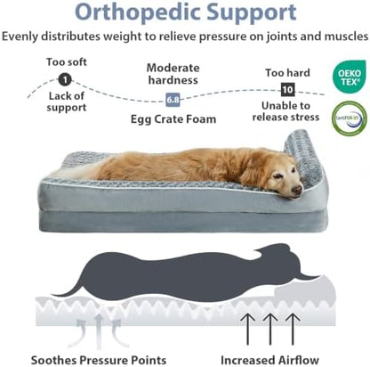BFPETHOME Orthopedic Washable Dog Bed, Sleeping Couch - Image 4