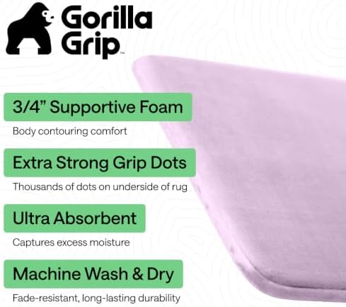 GORILLA GRIP® Memory Foam Bath Rug - Image 2