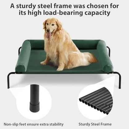 RRPETHOME Large Elevated Cooling Cot, Portable Outdoor Raised Dog Bed - Image 6