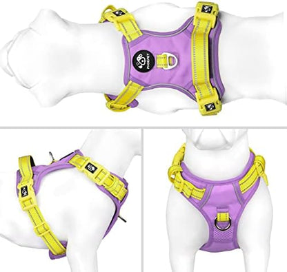 PHOEPET No Pull Dog Harness, Unique Colors Reflective Adjustable Dog Vest - Image 2