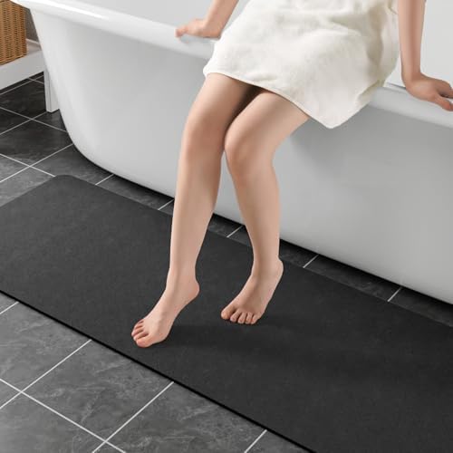 Long Bath Rugs 59x17-Diatomaceous Earth Bath Mats by Earcu